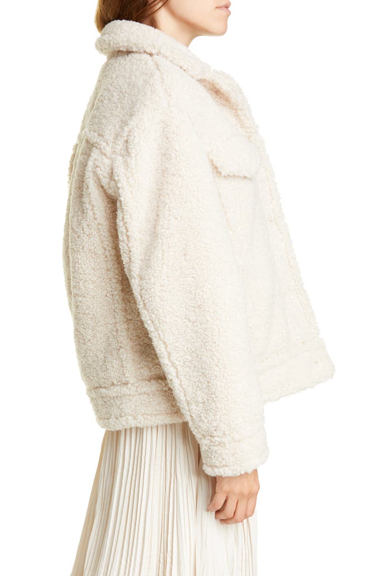 Teddy Jacket, Alternate, color, PEARL