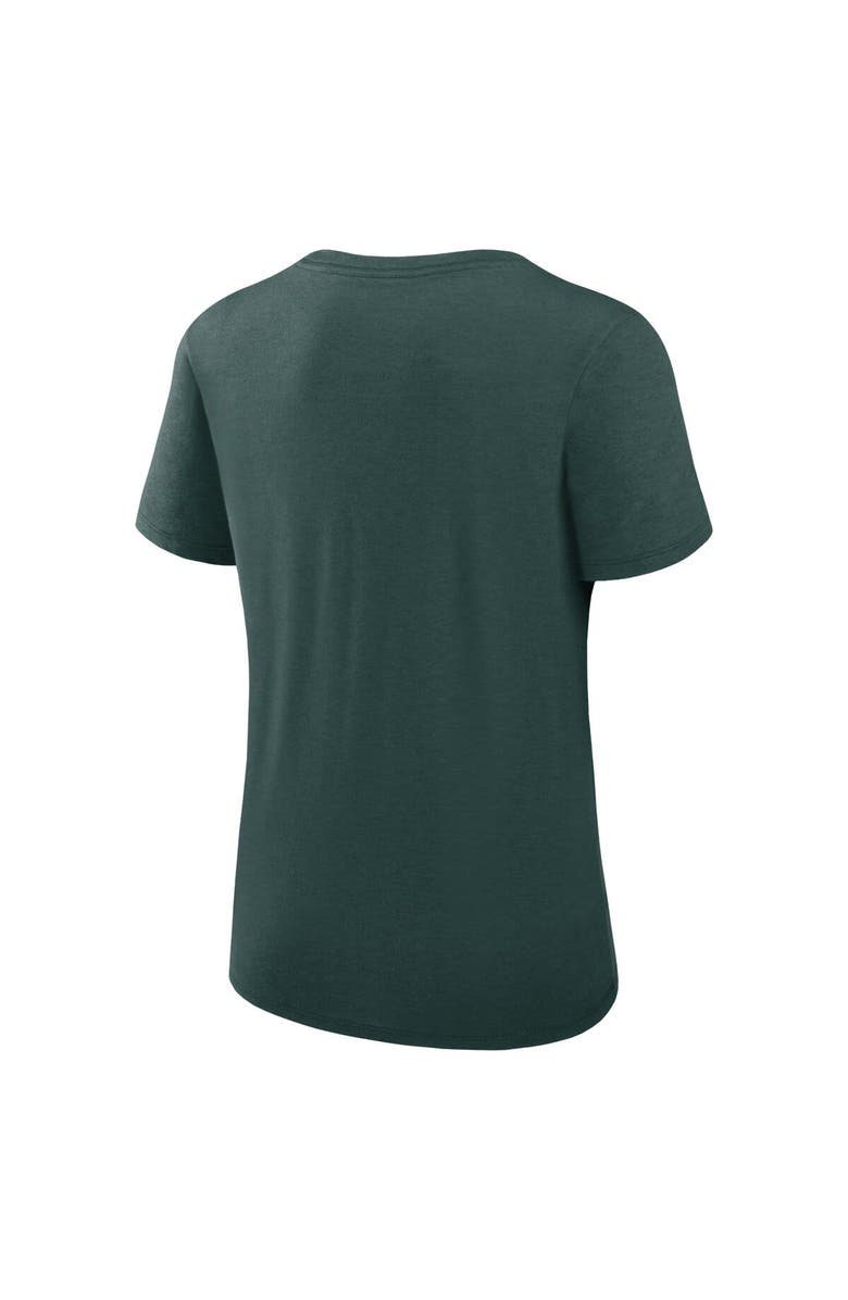 Nike Women's Nike Green Oakland Athletics Authentic Collection Performance Scoop Neck T-Shirt, Alternate, color, 