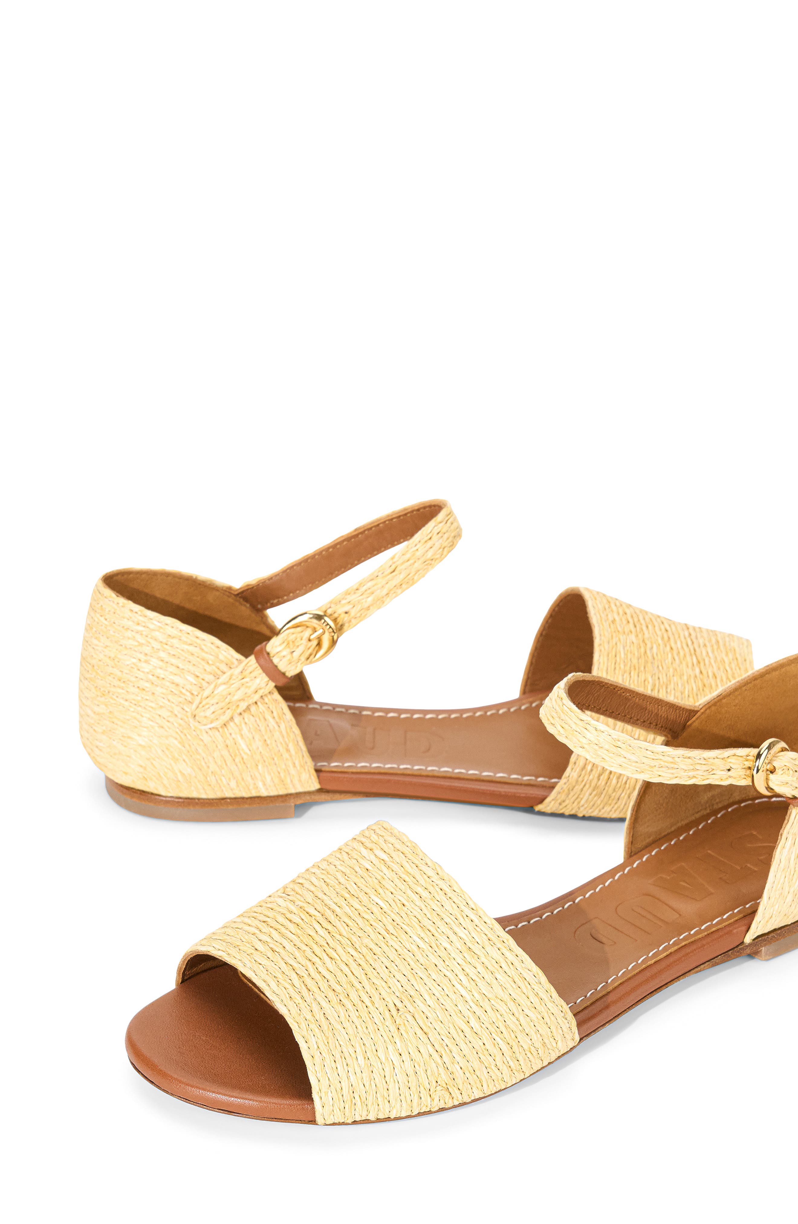 STAUD Catherine Sandal, Alternate, color, Natural