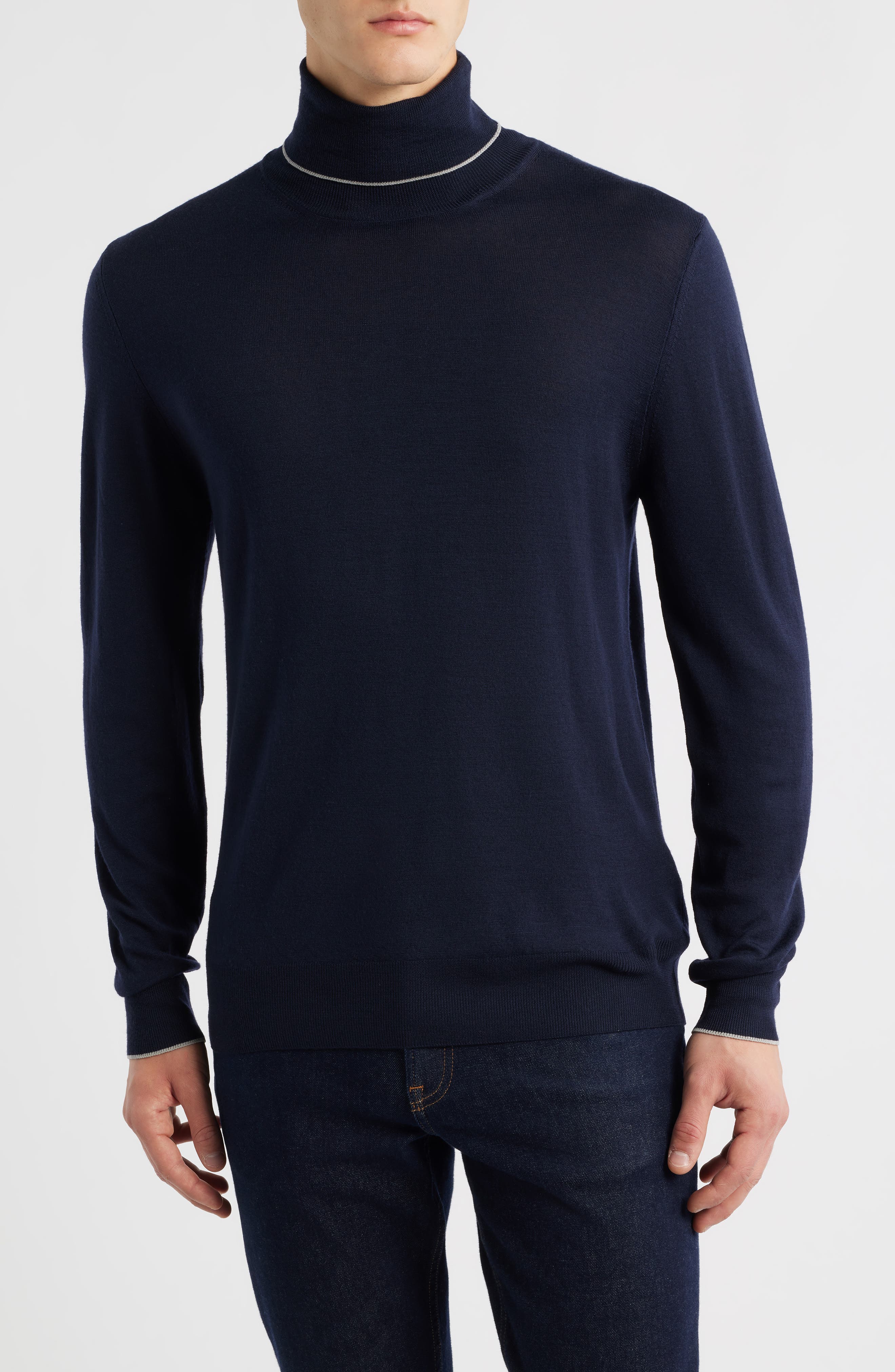 Canali Turtleneck Wool Sweater