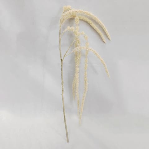 Sullivan's Amaranthus Spray, Cream Faux Floral Stem for Crafting, Weddings, Home and Holiday Decoration, 47 Inch