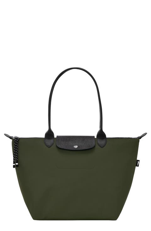 Large Le Pliage Green Recycled Canvas Tote
