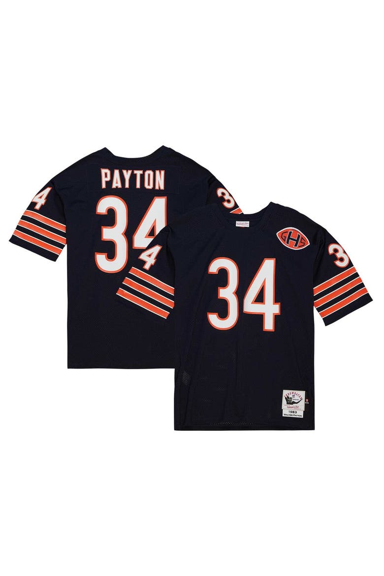 Men's Mitchell & Ness Walter Payton Navy Chicago Bears 1983 Authentic Throwback Retired Player Jersey, Alternate, color, Navy