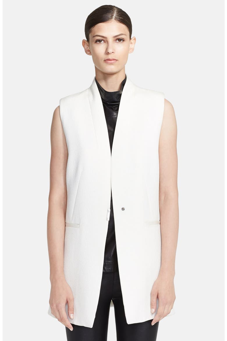 'Erosion' Long Vest, Main, color, WHISPER