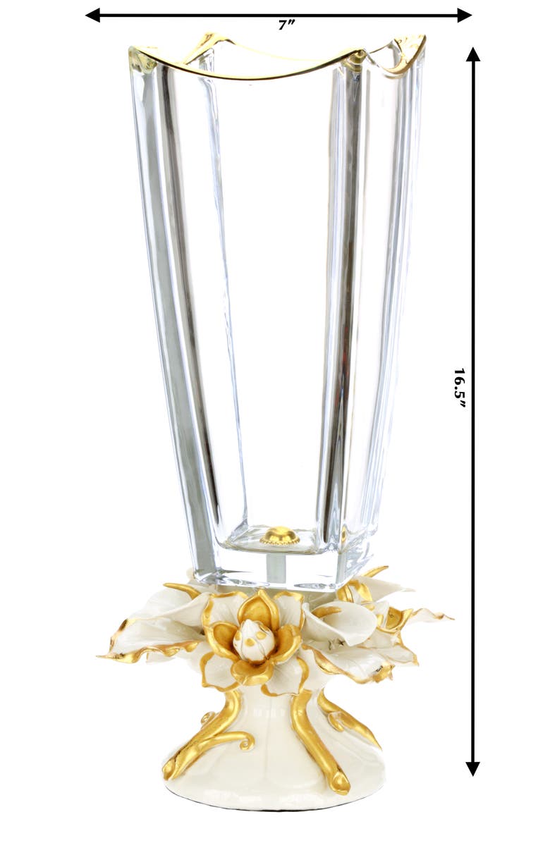Mark Roberts Scalloped Calla Lily Vase, Alternate, color, White