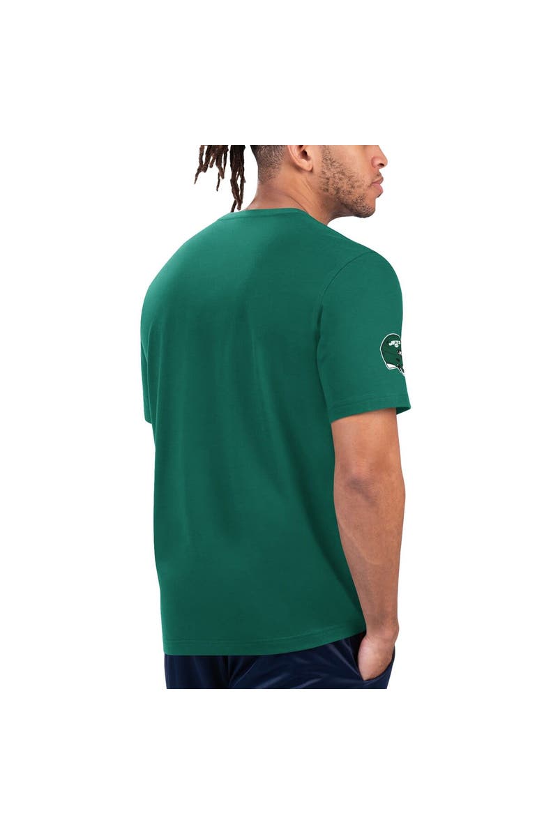 STARTER Men's Starter Green/White New York Jets Finish Line Extreme Graphic T-Shirt, Alternate, color, Green