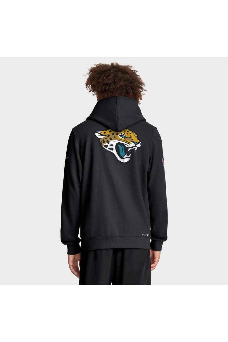 Men's Nike Black Jacksonville Jaguars Sideline Standard Issue Utility Player Dri-FIT Full-Zip Hoodie, Alternate, color, Black