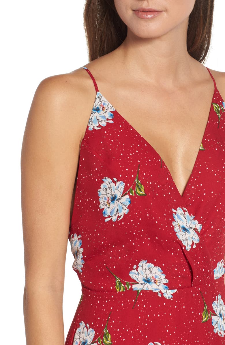 All in Favor Surplice Maxi Dress, Alternate, color,