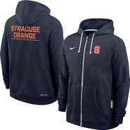Nike Men's Nike Navy Syracuse Orange 2025 Sideline Standard Issue Dri-Fit Full-Zip Hoodie
