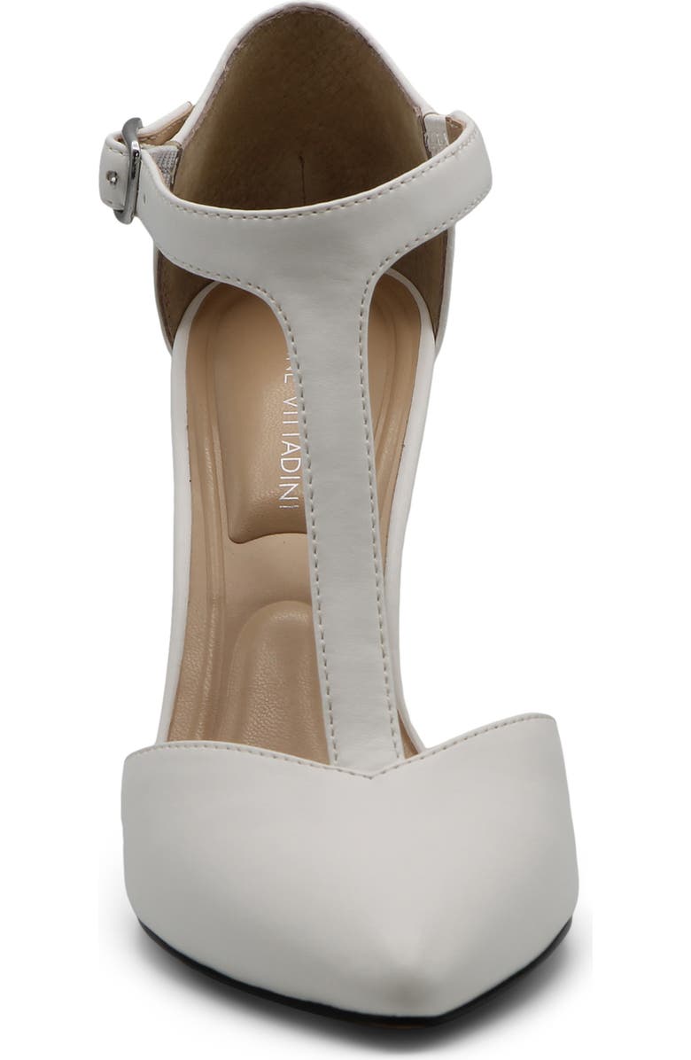 Adrienne Vittadini Narvis T-Strap Pump, Alternate, color, White