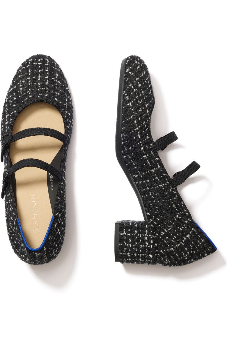 Rothy's The Double Buckle Mary Jane Heel, Alternate, color, Twilight Tweed