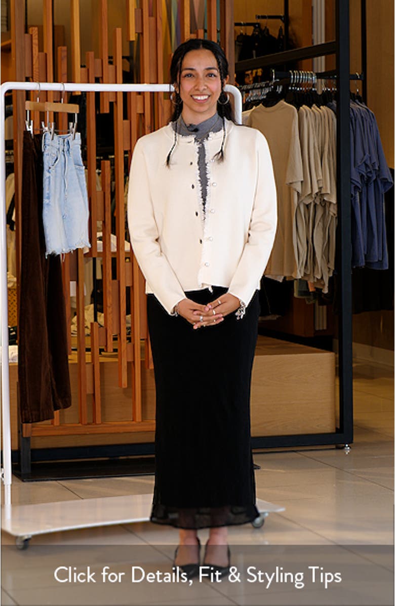 Fringe Trim Cardigan, sales video thumbnail