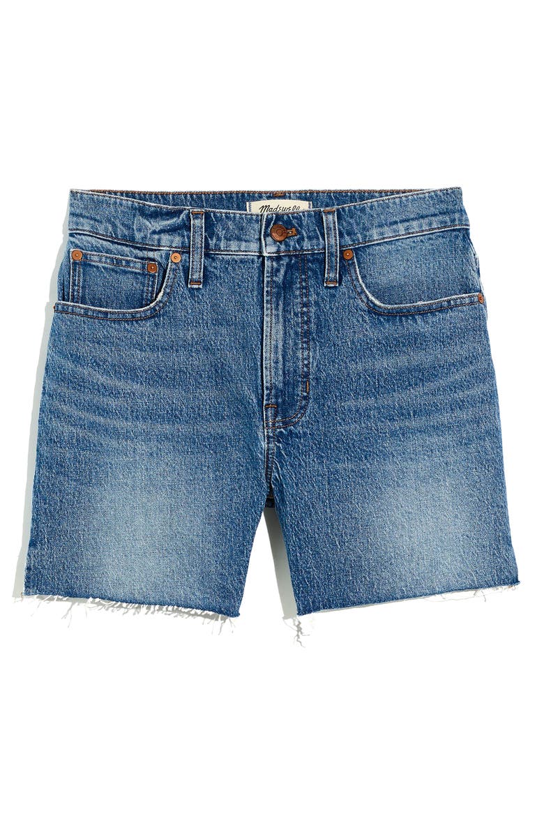 Madewell The Perfect Vintage Mid Length Denim Shorts, Main, color,
