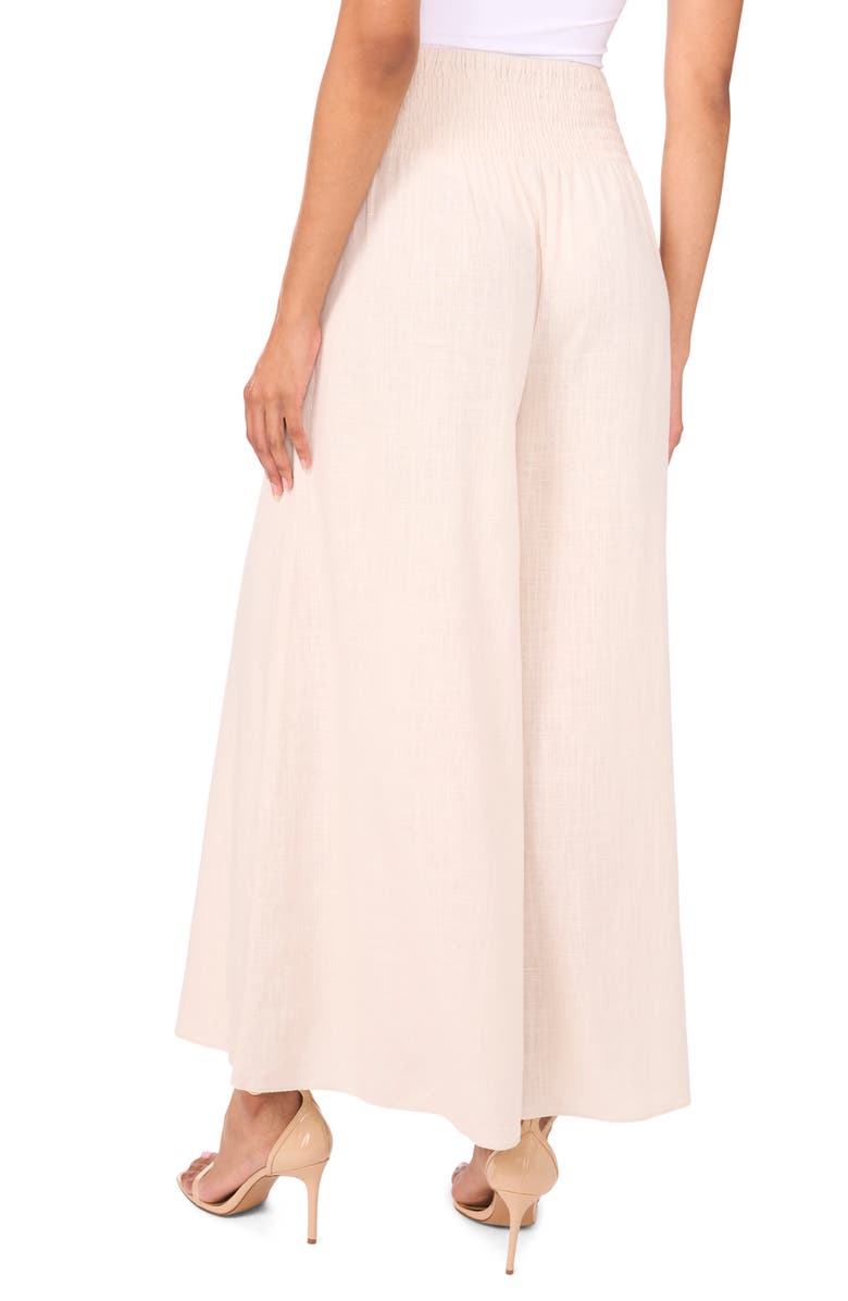 Vince Camuto Smocked Waist Wide Leg Pants, Alternate, color, 