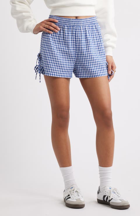Woven Gingham Shorts