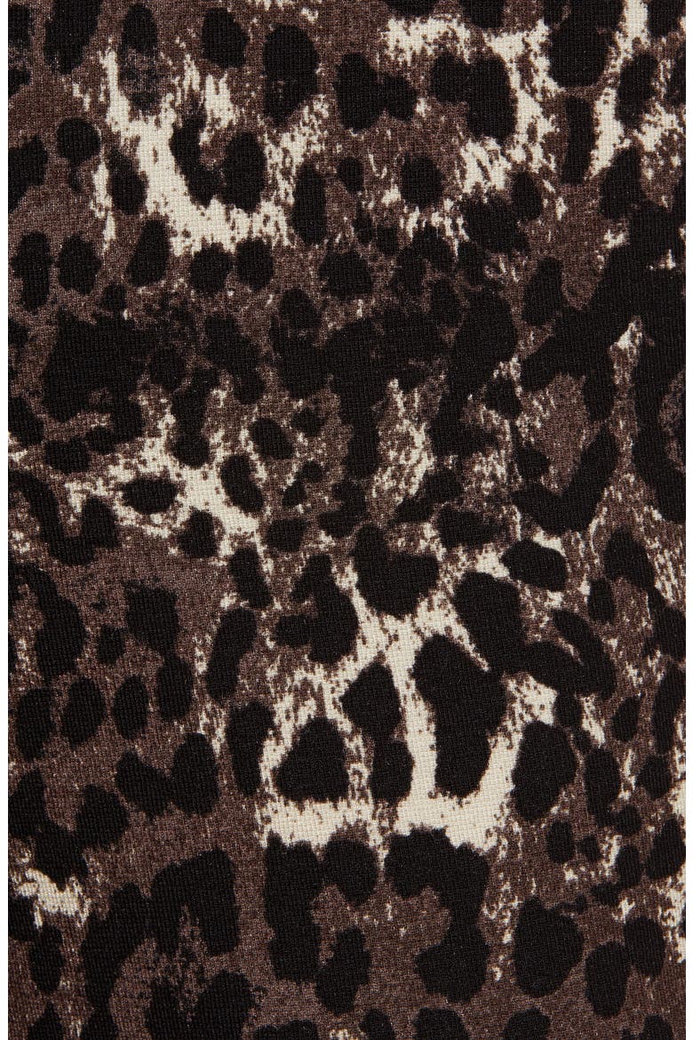 Leopard 7/8 Ponte Leggings, Alternate, color, BROWN