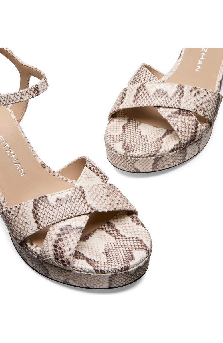 Stuart Weitzman Dayna Platform 80, Alternate, color, Cream.