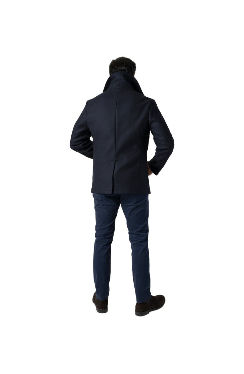 Robert Talbott Curtis Peacoat, Alternate, color, Navy