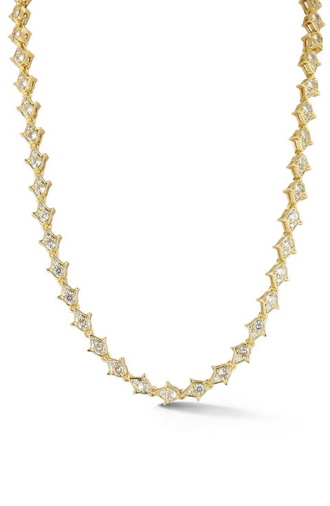Cubic Zirconia Tennis Necklace