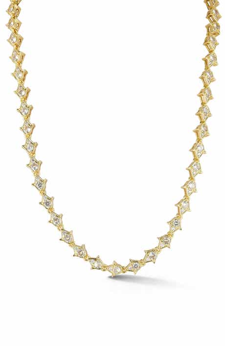 Cubic Zirconia Tennis Necklace