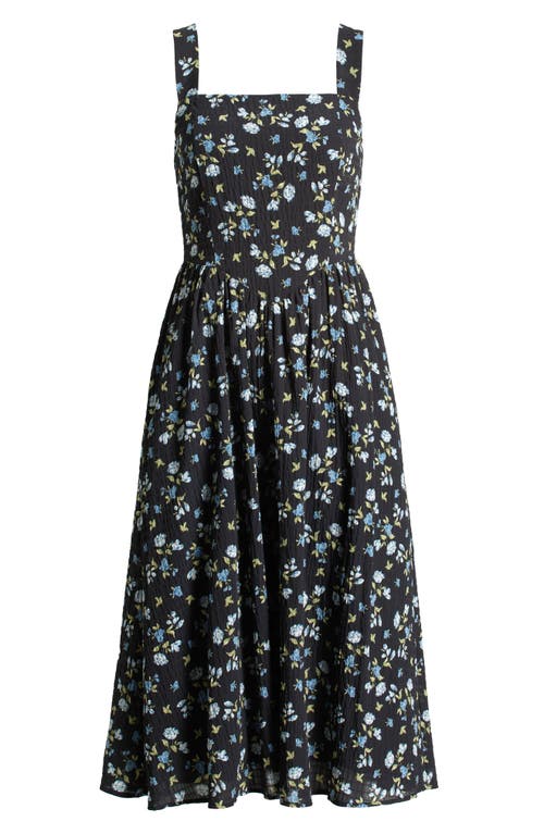 Chelsea28 Floral Sleeveless Fit & Flare Sundress In Light Blue Floral Multi