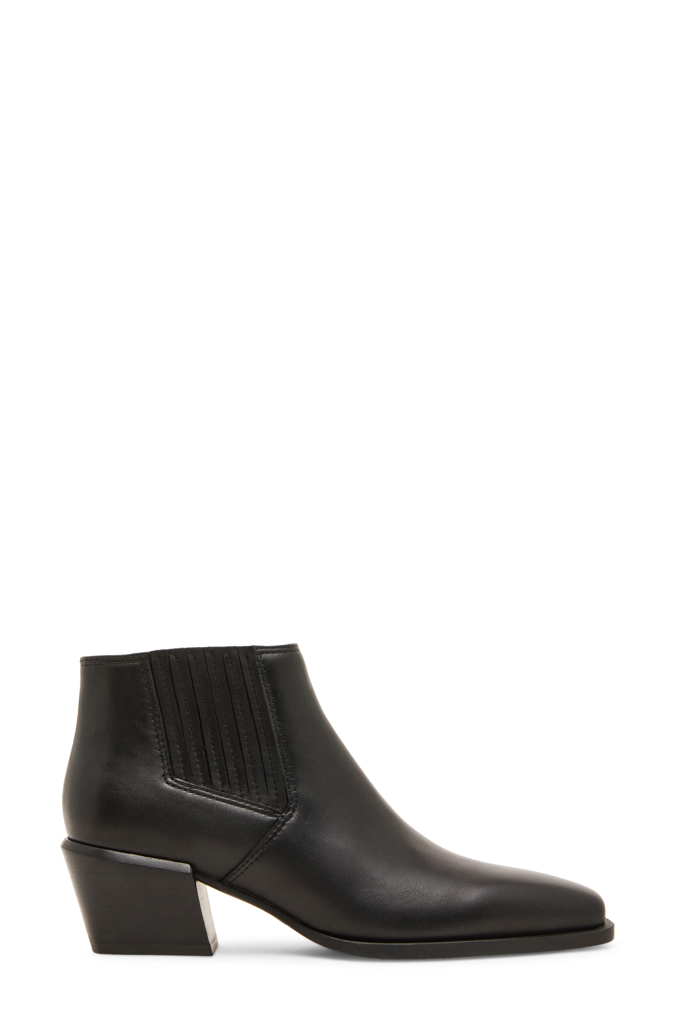 Dessie Waterproof Bootie, Alternate, color, BLACK LEATHER