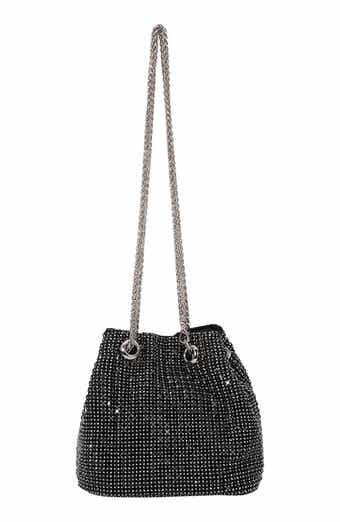 BERNESS Rhinestone Bucket Bag