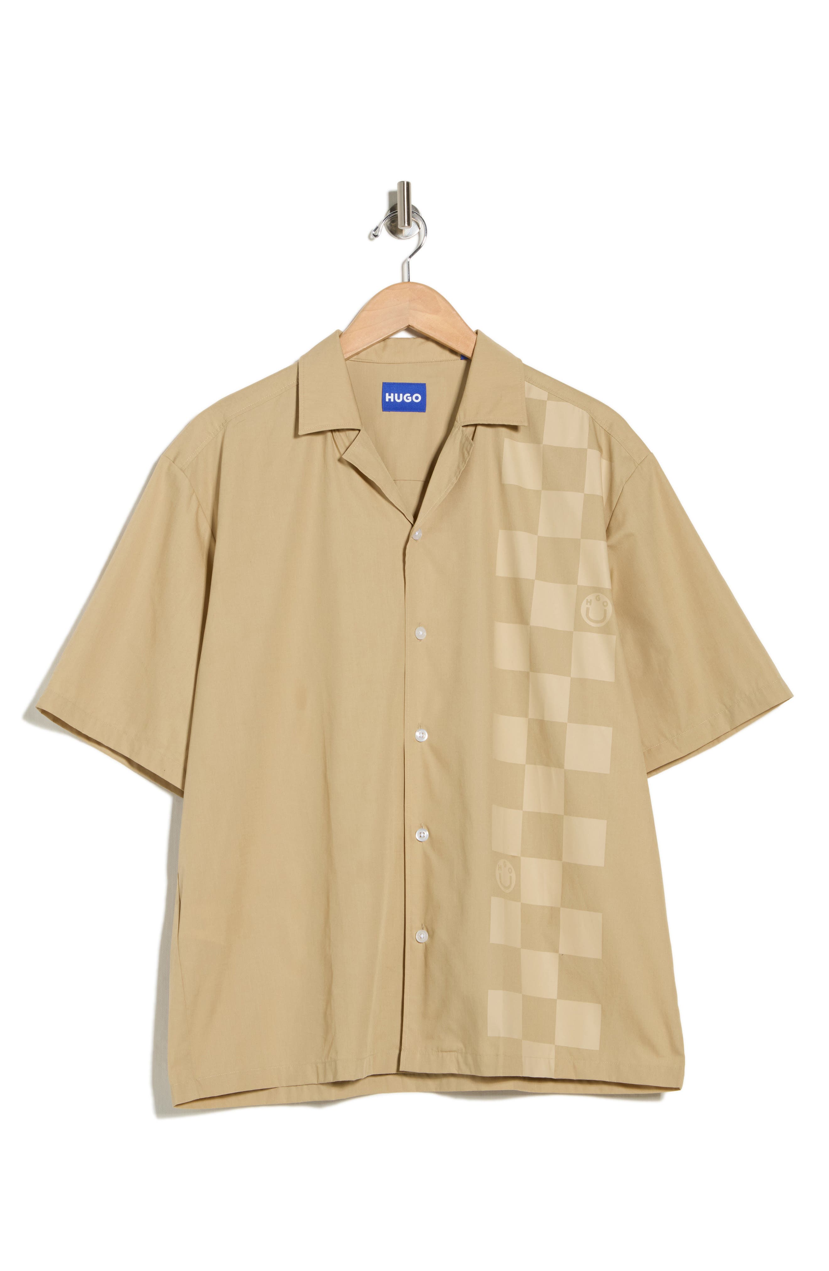 BOSS Eligino Cotton Camp Shirt