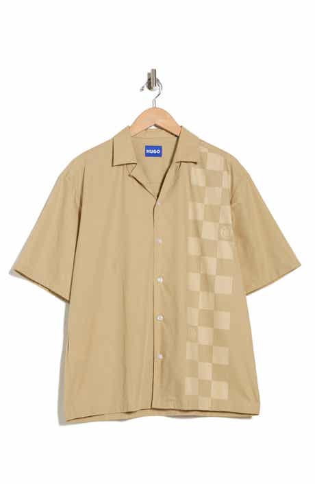 BOSS Eligino Cotton Camp Shirt