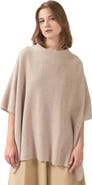 GOBI Mongolian Cashmere Rib-Knit Cashmere Poncho