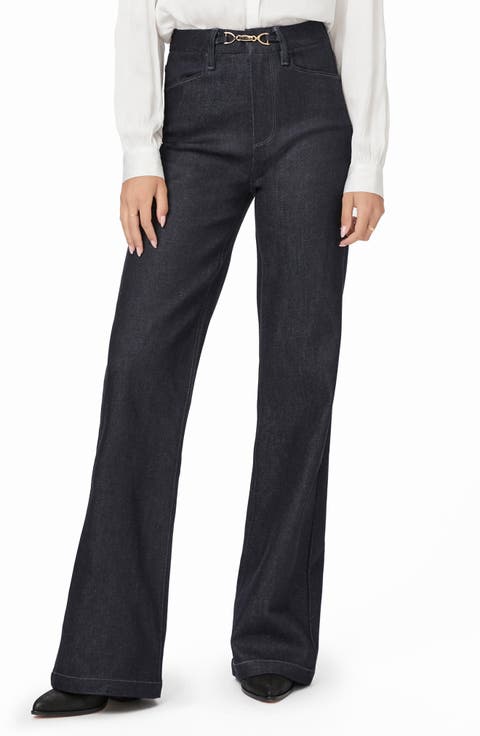 Leenah Clasp High Waist Wide Leg Jeans