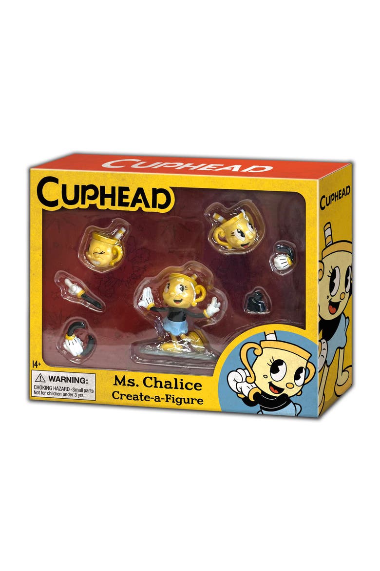 Cuphead Create-A-Figure 3-Inch Mini Figure | Ms. Chalice, Alternate, color, Yellow