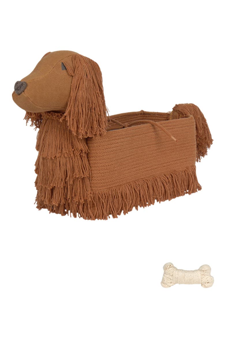Poppy Puppy Basket, Main, color, TOFFEE