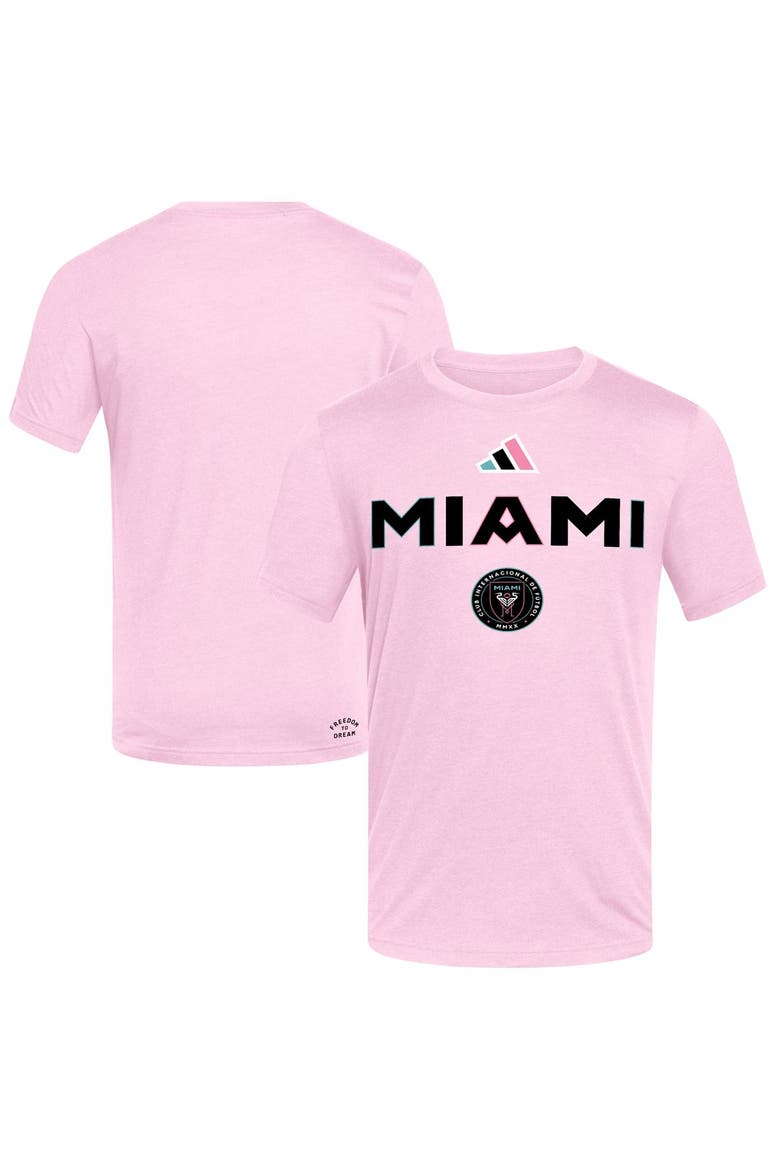 Men's adidas  Pink Inter Miami CF 2026/27 Third Jersey Hook T-Shirt, Main, color, Pink