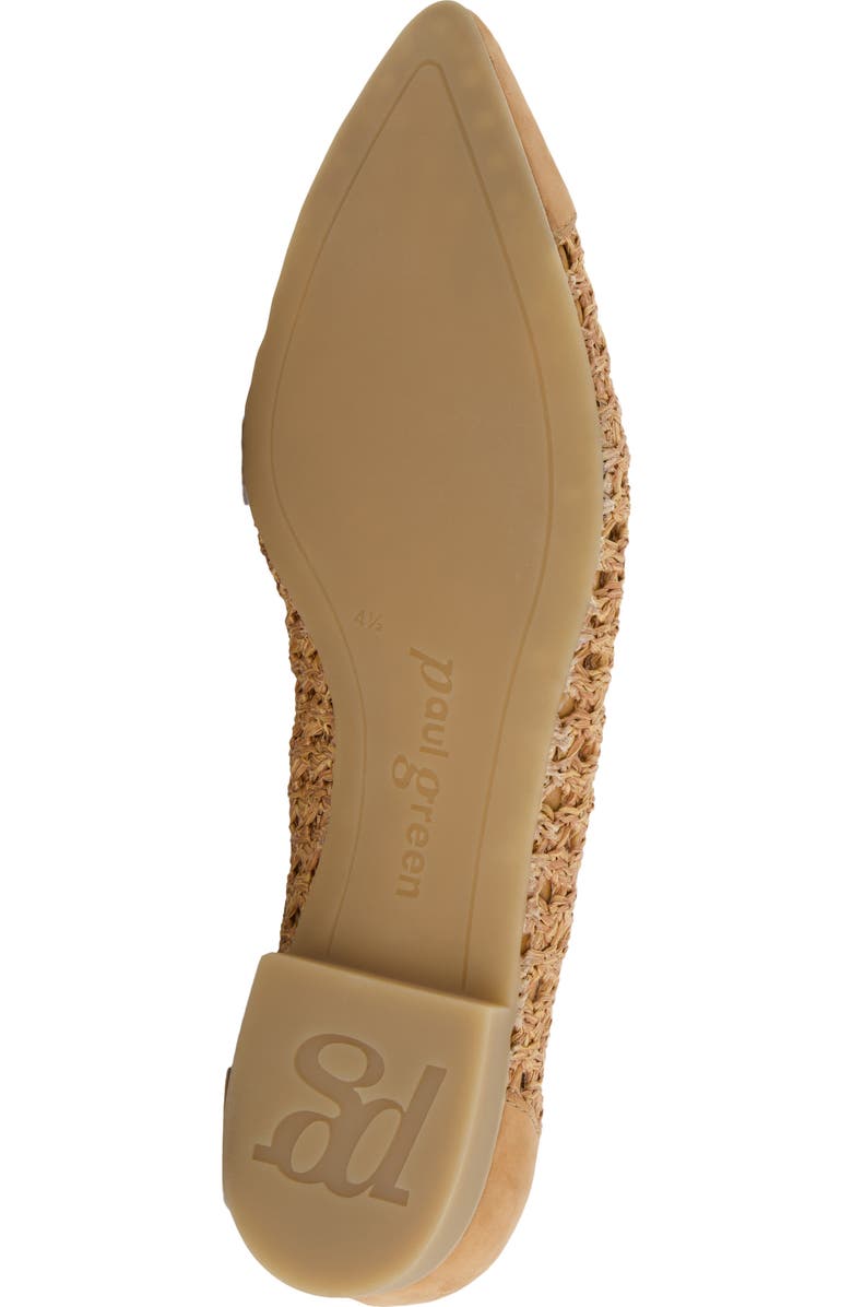 Paul Green Daisy Pointed Toe Flat, Alternate, color, Sisal Diva Combo