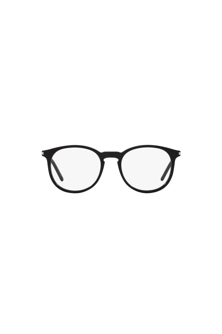 50mm Round optical glasses, Alternate, color, Black