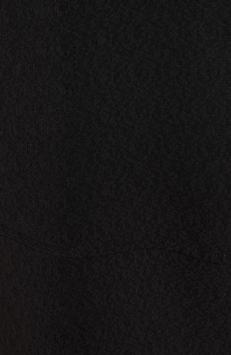 All in Favor Ruffle Sleeve Crepe Shift Dress, Alternate, color,