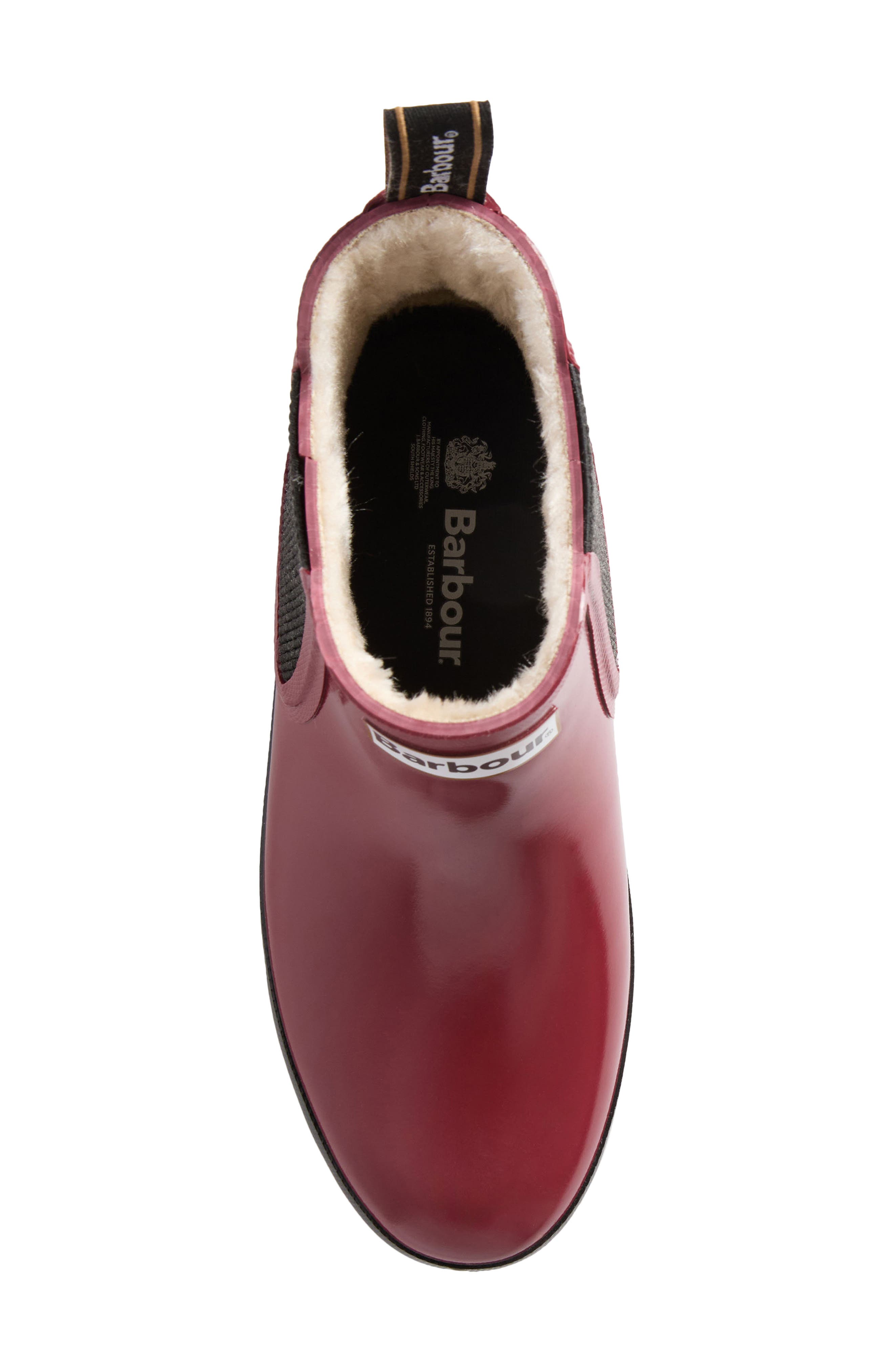 Halton Waterproof Chelsea Rain Boot, Alternate, color, CRANBERRY GLOSS