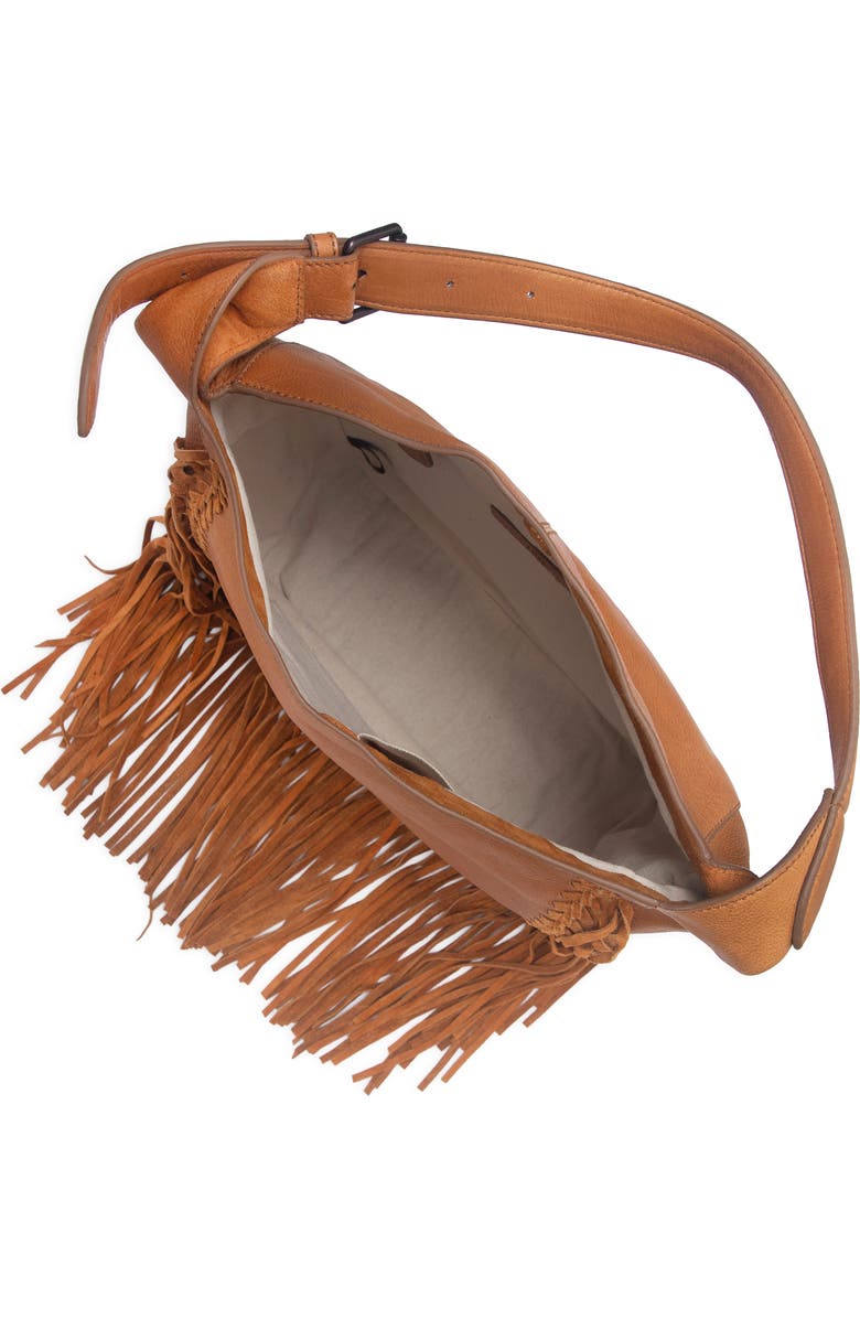 Frye Faye Leather Hobo, Alternate, color, Light Whiskey