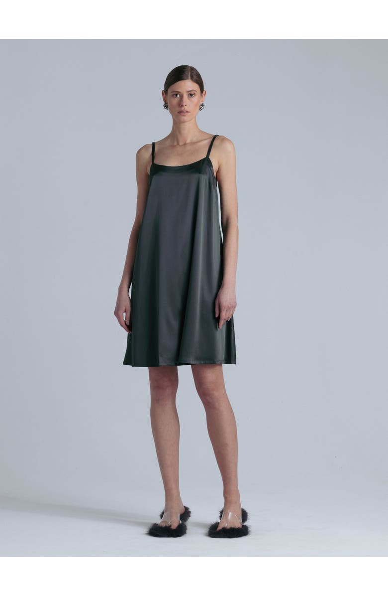 Alas Aphrodite Silk Midi Dress, Main, color, Rich Green