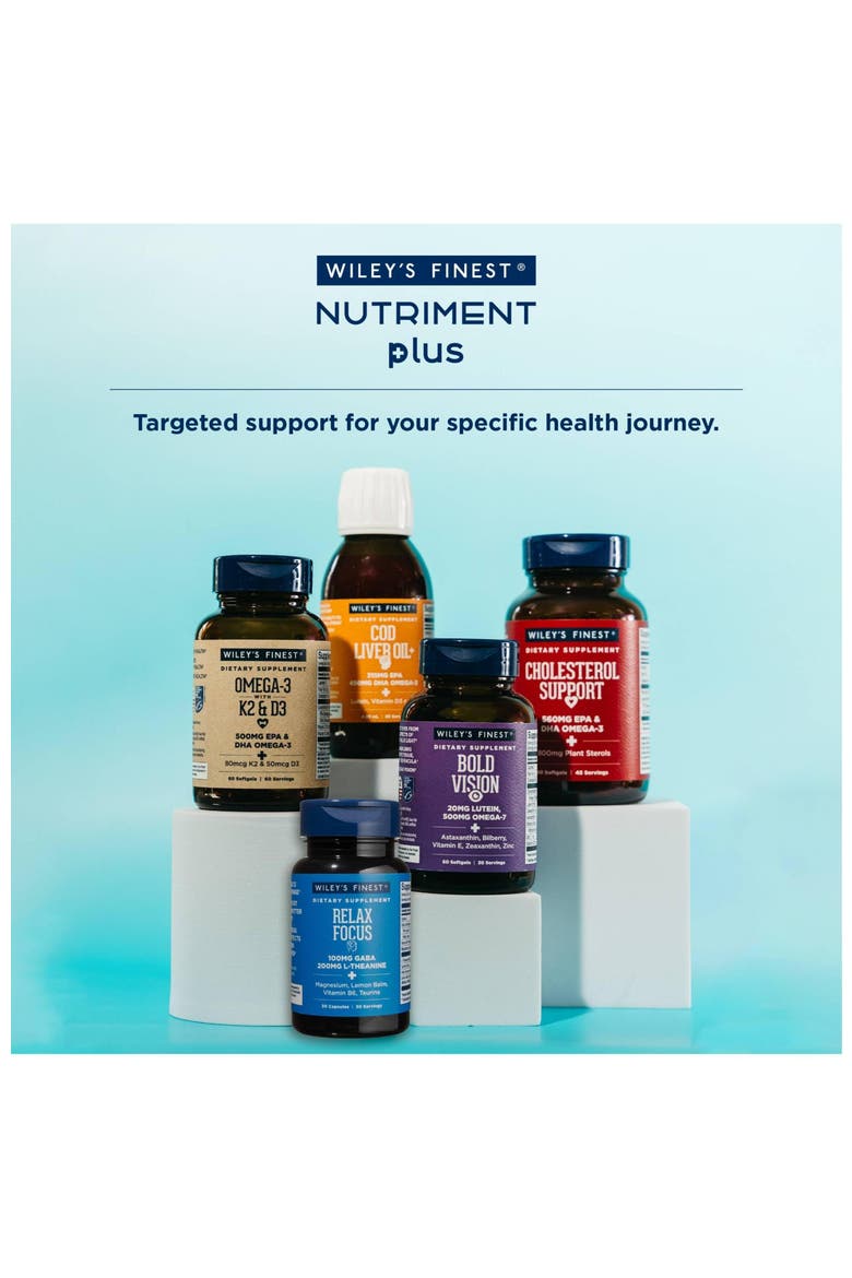 Daily Supplement for Stress Support with L-Theanine, GABA, Vitamin B6 & Magnesium - 30 Capsules, Alternate, color, None