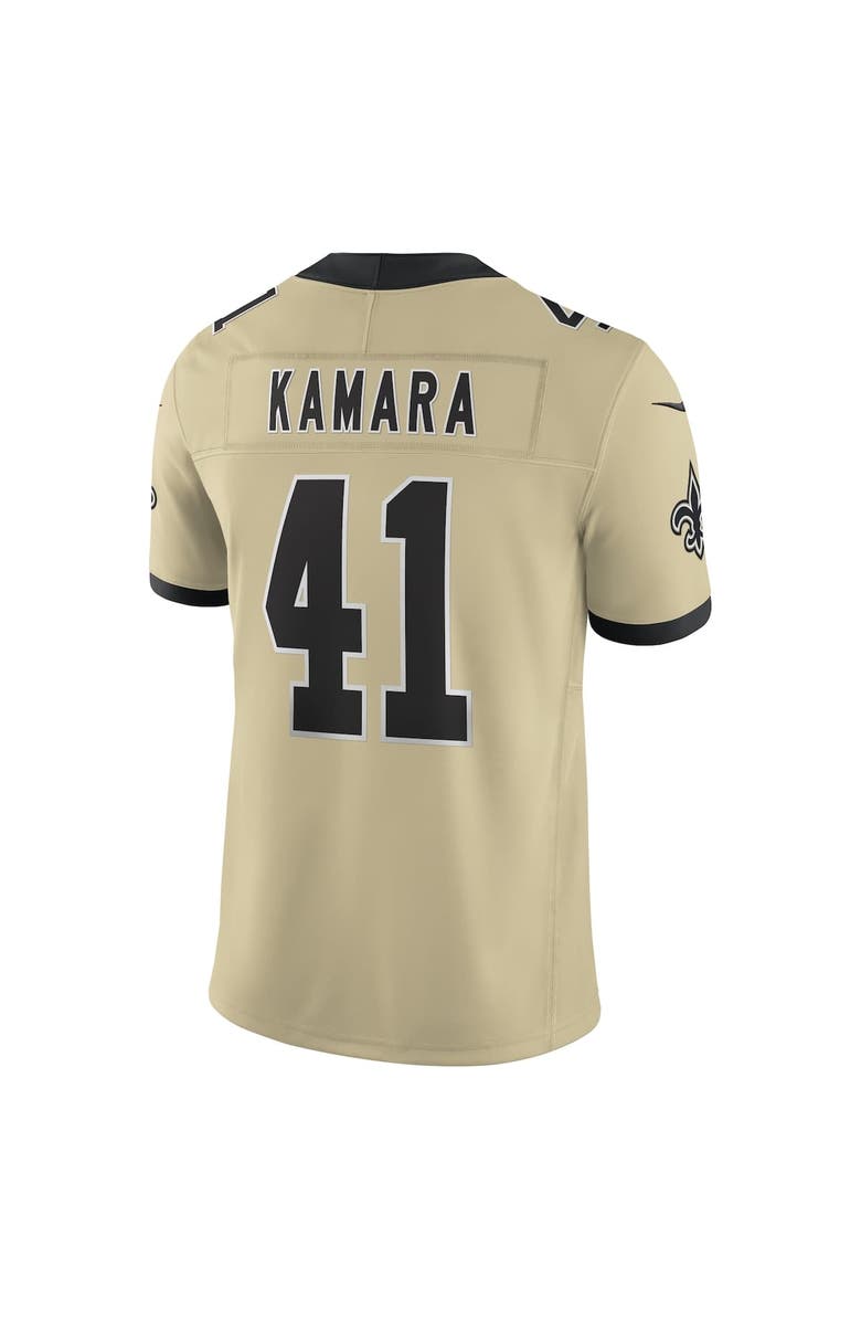 Nike Men's Nike Alvin Kamara Gold New Orleans Saints Gameday Golds Alternate Vapor F.U.S.E. Limited Jersey, Alternate, color, Gold