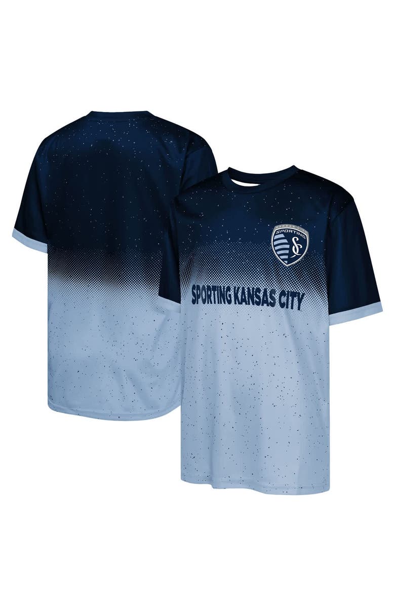 Outerstuff Youth Outerstuff Navy Sporting Kansas City Stalwart Defender T-Shirt, Main, color, Navy
