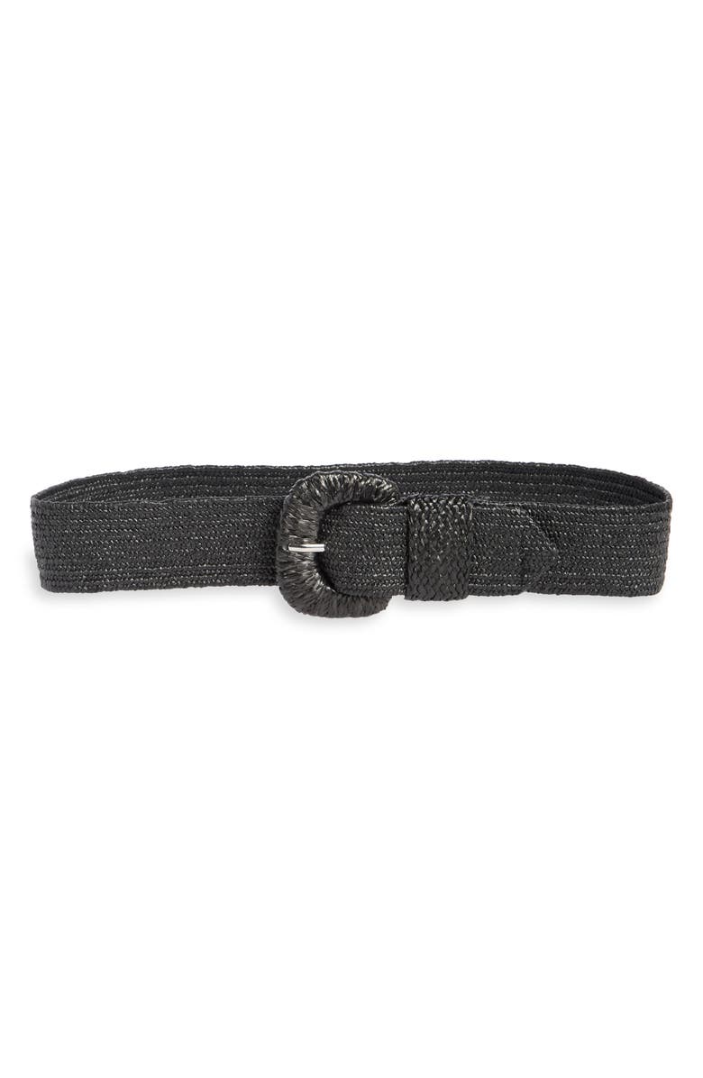 Vince Camuto Straw Wrap Belt, Main, color,