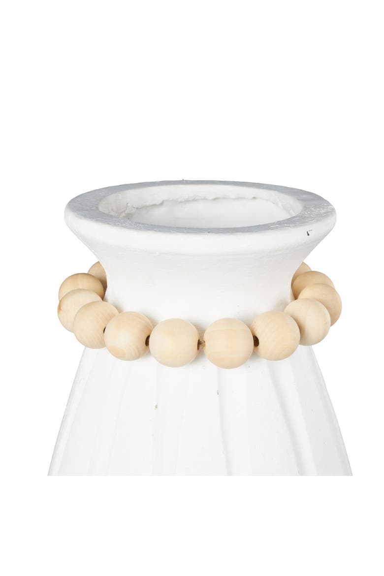 Beaded Vase, Alternate, color, WHITE