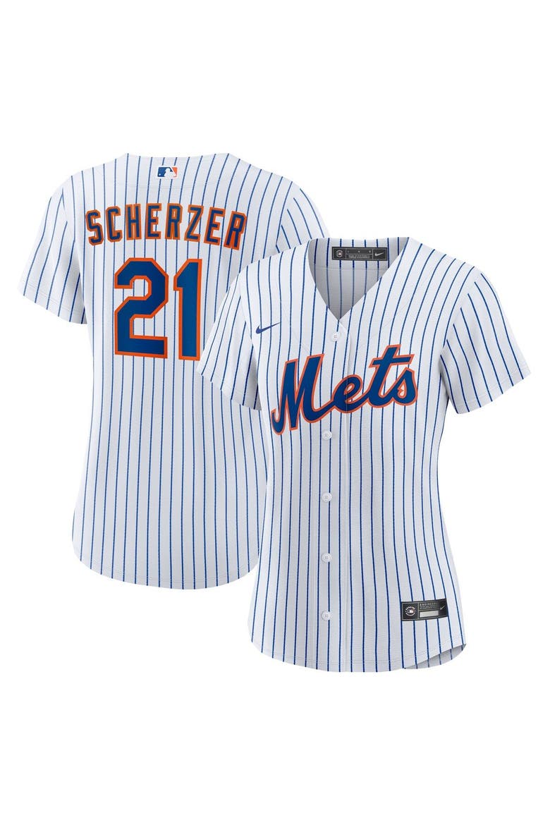Women's Nike Max Scherzer White New York Mets Home Replica Player Jersey, Main, color, White