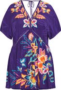City Chic Island Breeze Short Caftan Swim Cover-Up