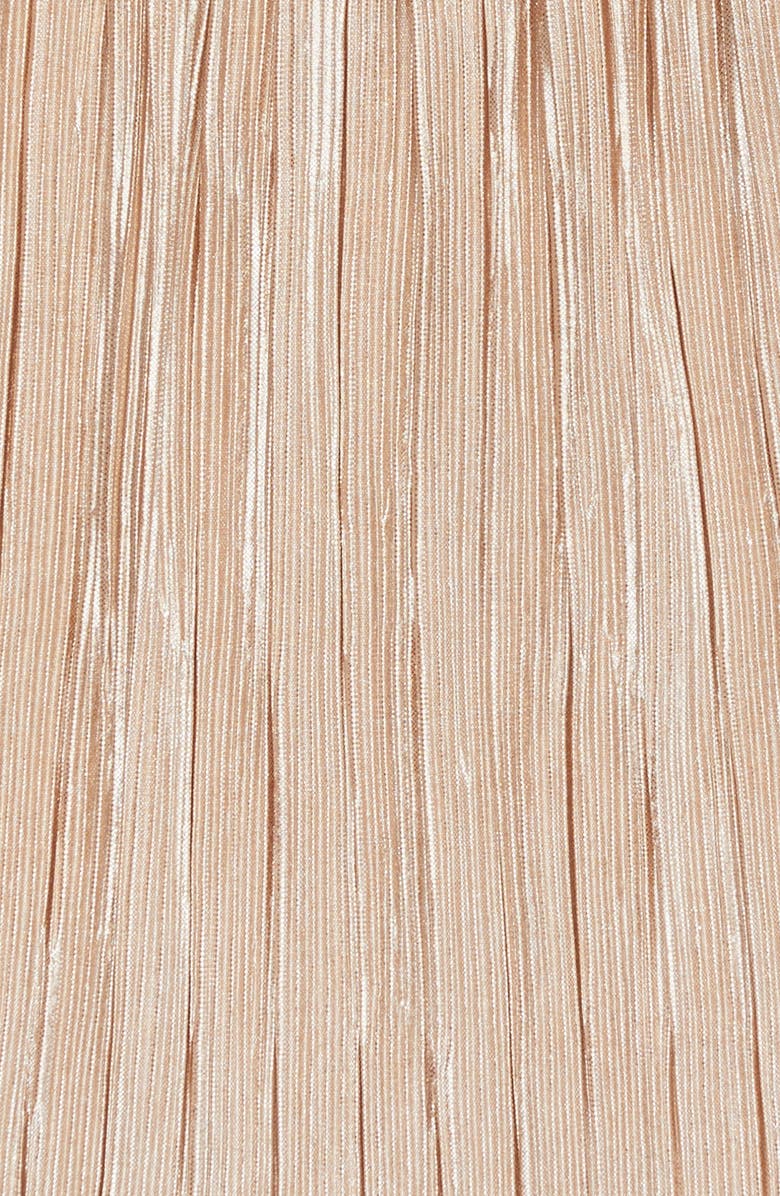 Truly Me Metallic Pleated Skirt, Alternate, color, 