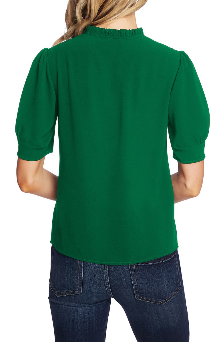 CeCe Ruffle Tie Neck Top, Alternate, color, 