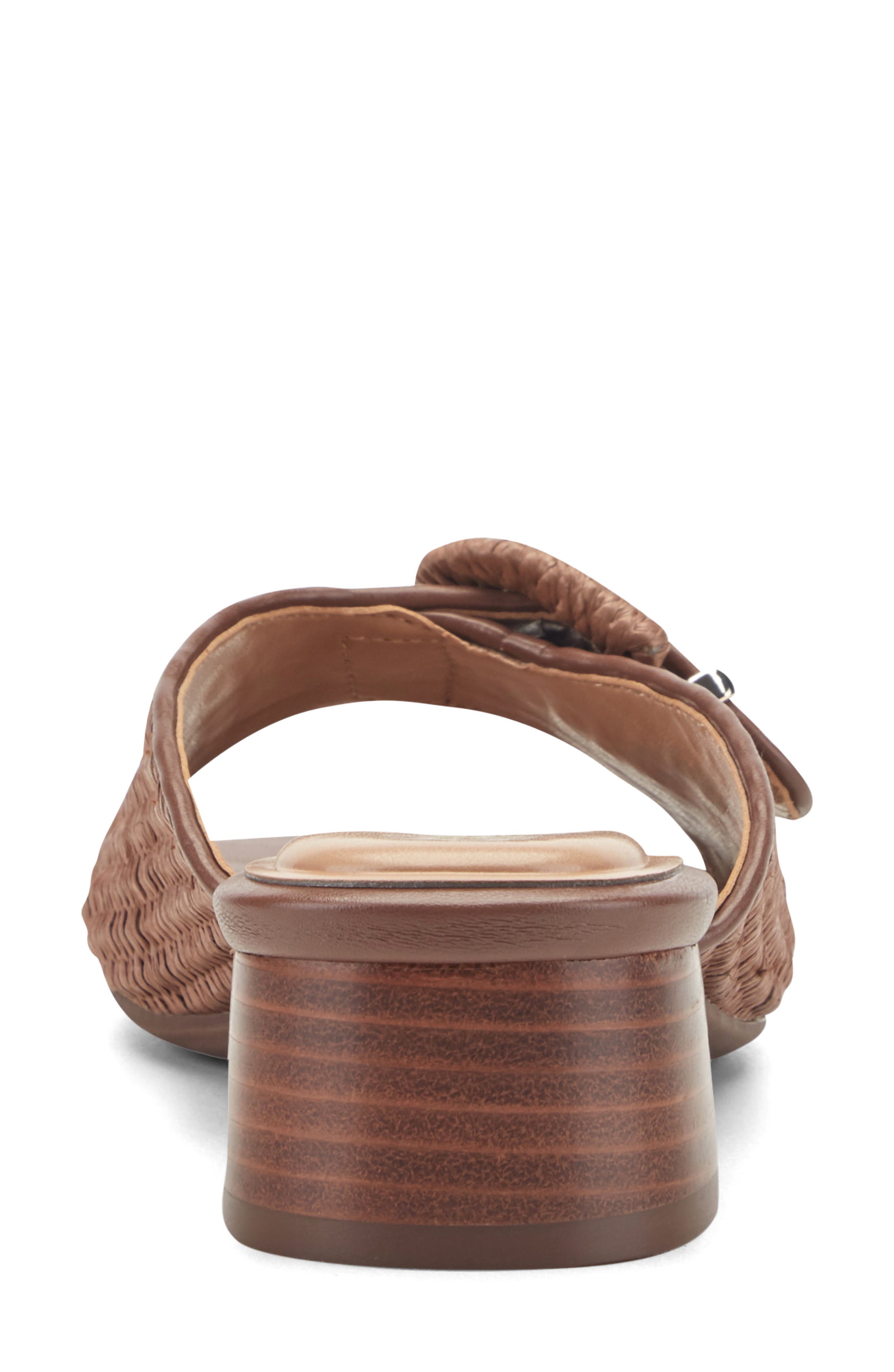 Rosalind Slide Sandal, Alternate, color, DARK BROWN